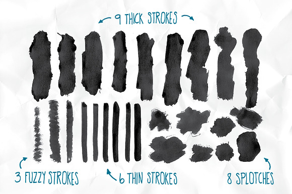 Inky PSD Brushes in Photoshop Brushes - product preview 2