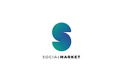 Social Market S Letter Logo Template