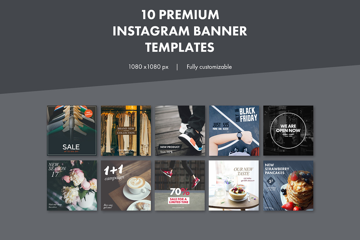 10 Premium Instagram Banners in Instagram Templates - product preview 8
