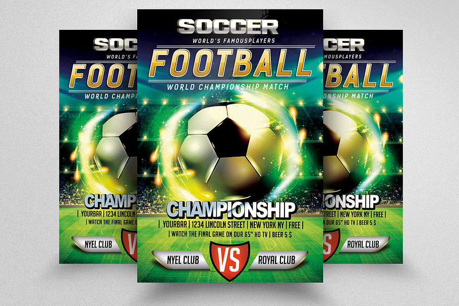 Soccer Cup Flyer Templates in Flyer Templates - product preview 8