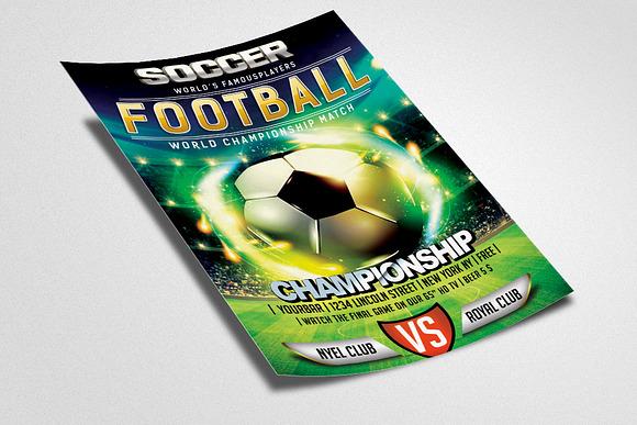 Soccer Cup Flyer Templates in Flyer Templates - product preview 1