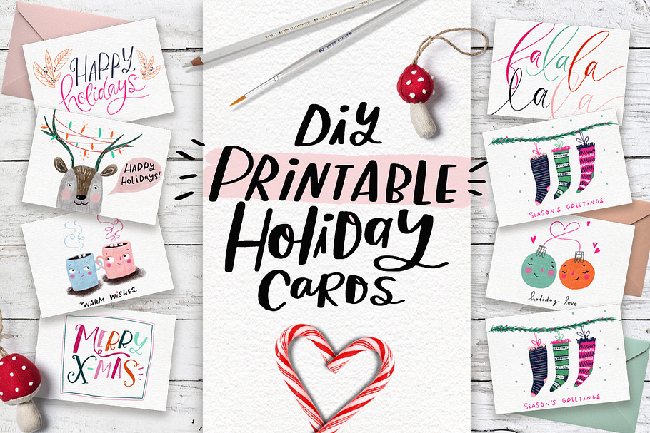 DiY Printable Holiday Cards