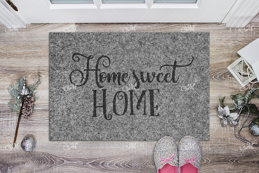 Xmas Doormat Mock-up. PSD+JPG in Product Mockups - product preview 8