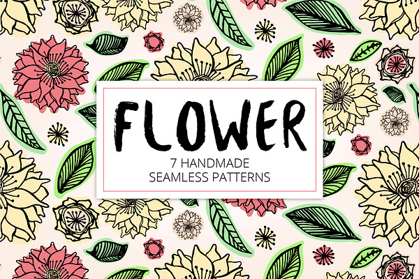 Floral Handmade Seamless Patterns