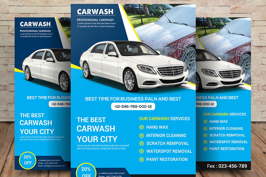Car Business Flyer in Flyer Templates - product preview 8