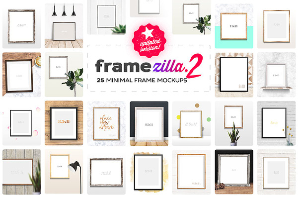 Framezilla 2 | 25 Frame Mockups