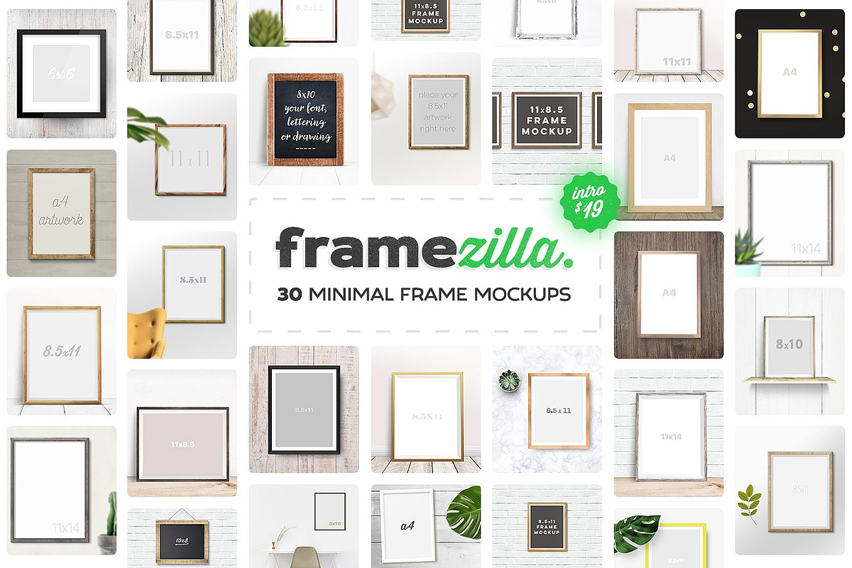 Framezilla. 30 Frame Mockups in Mockup Templates - product preview 8