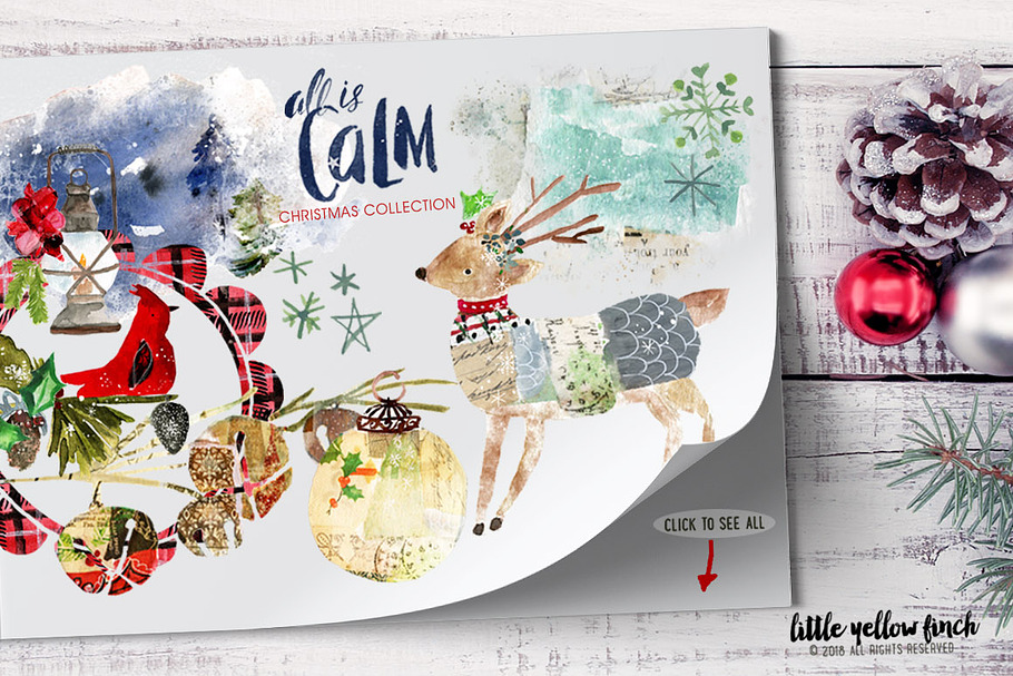 All is Calm Christmas Collection in Illustrations - product preview 8