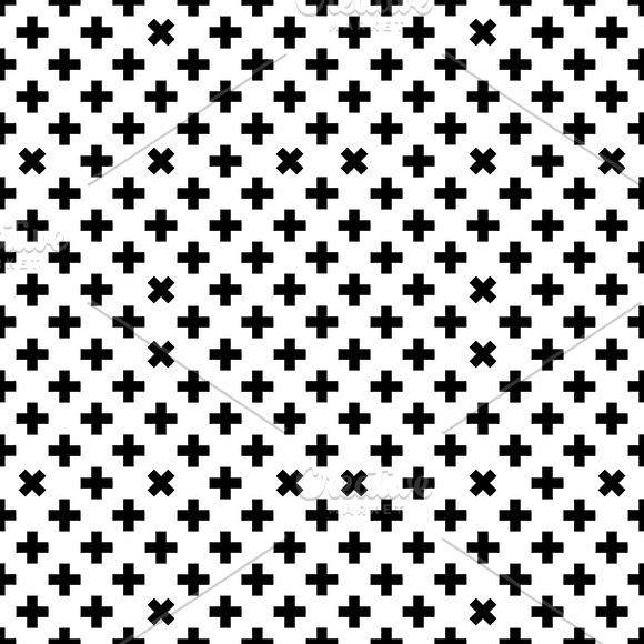 Cross Geometric Pattern in Patterns - product preview 1