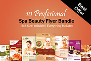10 Beauty Spa Flyer Bundle Vol:01