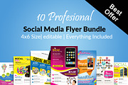 10 Social Media Flyer Bundle Vol:01