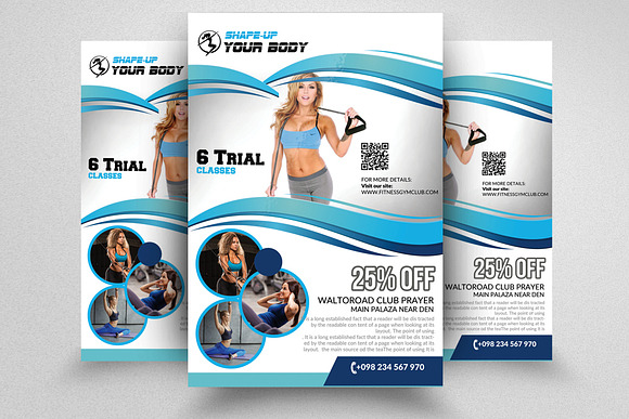 10 Fitness Flyers Bundle Vol: 02 in Flyer Templates - product preview 9