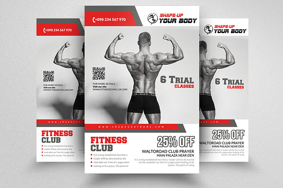 10 Fitness Flyers Bundle Vol: 02 in Flyer Templates - product preview 10