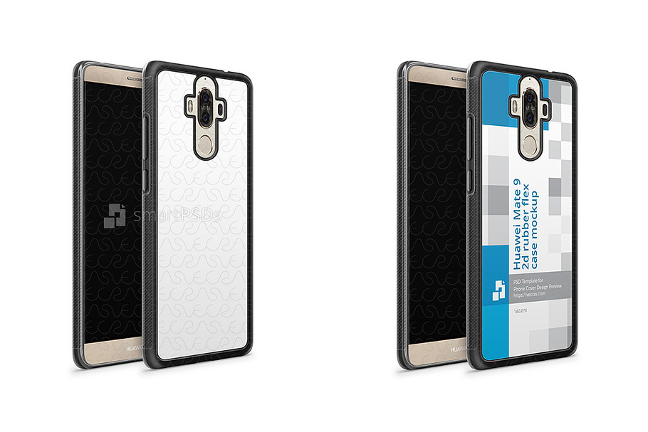 Huawei Mate 9 2d RubberFlex Case in Product Mockups - product preview 8