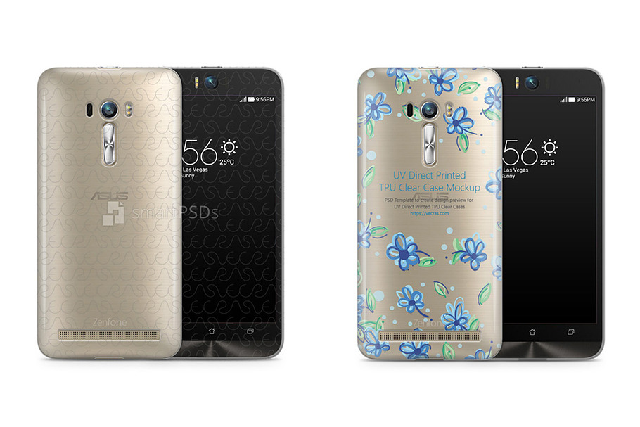 Asus Zenfone Selfie UV TPU ClearCase in Product Mockups - product preview 8