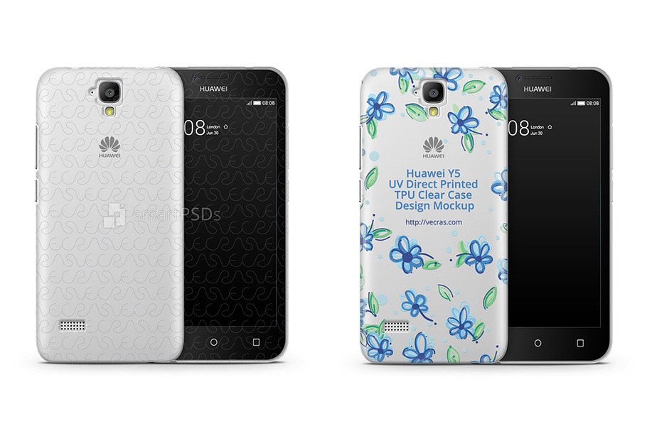 Huawei Y5 UV TPU Clear Case  in Product Mockups - product preview 8