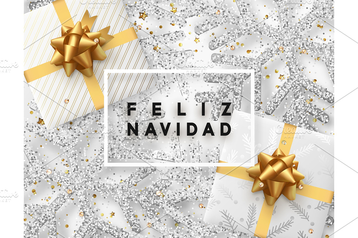 Spanish lettering Feliz Navidad. in Objects - product preview 8