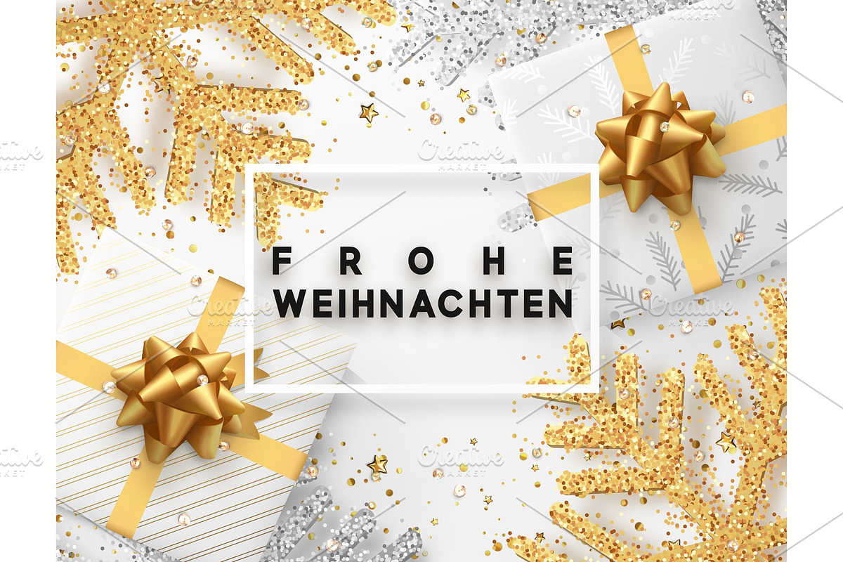 German lettering Frohe Weihnachten. in Objects - product preview 8