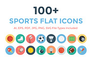 100+ Sports Flat Icons