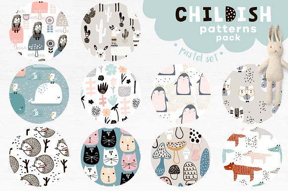 Childish patterns pack vol. 3 in Patterns - product preview 1
