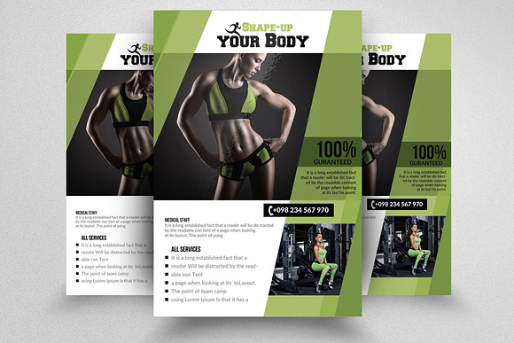 10 Fitness Flyer Bundle Vol.01 in Flyer Templates - product preview 2