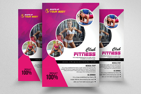 10 Fitness Flyer Bundle Vol.01 in Flyer Templates - product preview 6