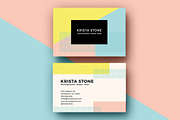 Geo Shapes Business Cards Template