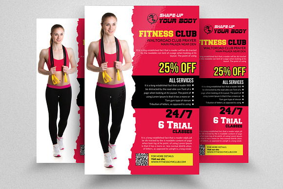 10 Fitness Flyer Bundle Vol.01 in Flyer Templates - product preview 10