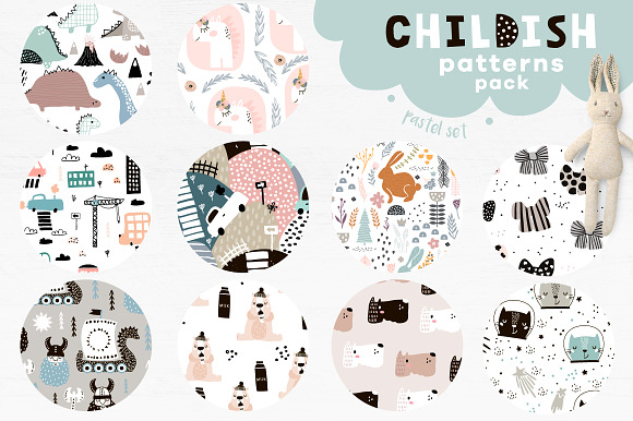Childish patterns pack vol. 3 in Patterns - product preview 4
