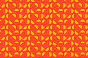 Slices of Citrus Geometric Pattern