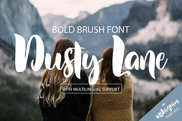 Dusty Lane - Bold brush font