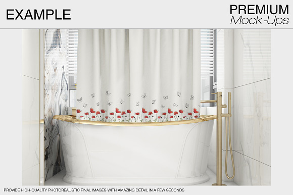 Bath Curtain in Product Mockups - product preview 2