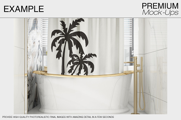 Bath Curtain in Product Mockups - product preview 3