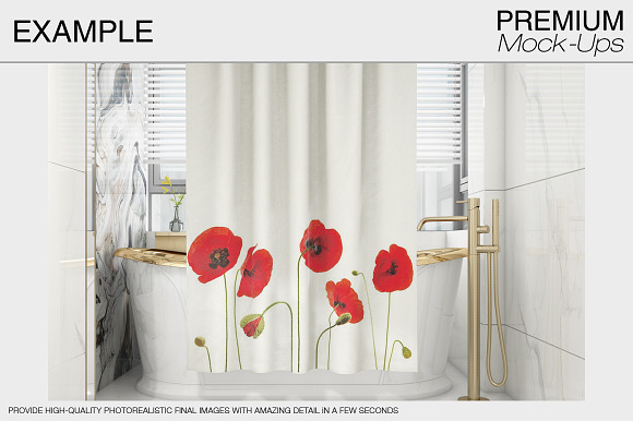 Bath Curtain in Product Mockups - product preview 5
