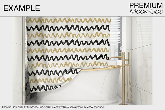 Bath Curtain in Product Mockups - product preview 6