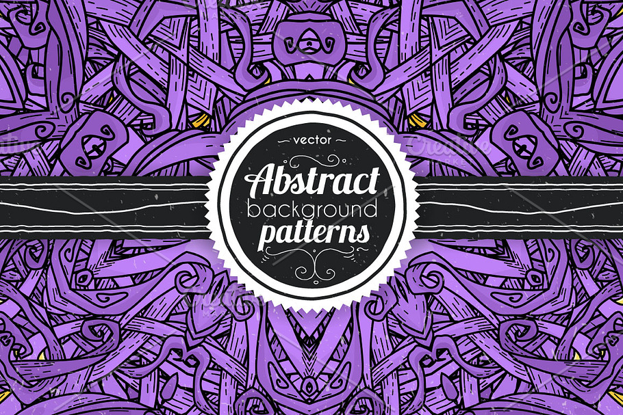 16 Abstract Purple Backgrounds in Patterns - product preview 8