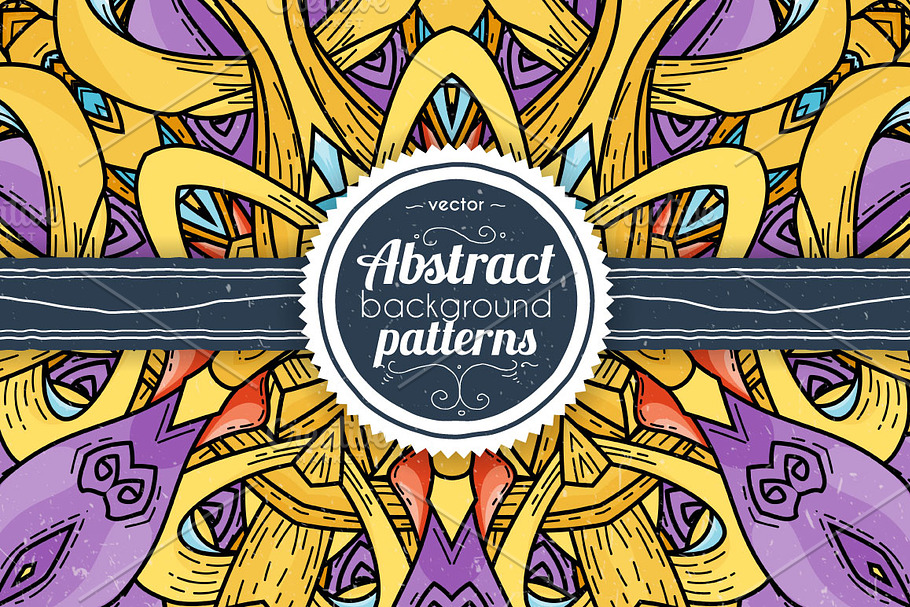 16 Abstract Yellow Backgrounds in Patterns - product preview 8
