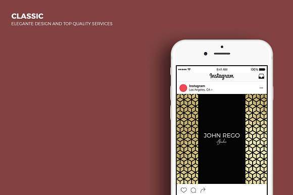 The GOLDEN Social Media Templates in Instagram Templates - product preview 3