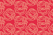 flower, rose, pattern