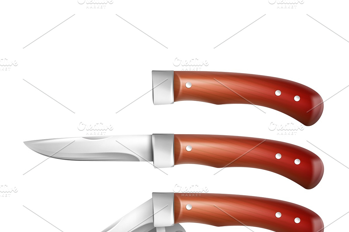 Set of penknives in Illustrations - product preview 8