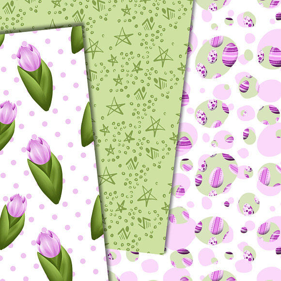 Happy easter in purple in Patterns - product preview 3