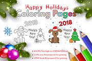 Happy Holidays Coloring Pages