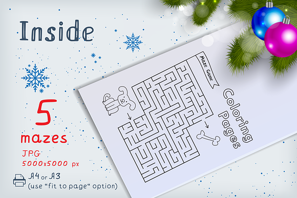 Happy Holidays Coloring Pages in Illustrations - product preview 3