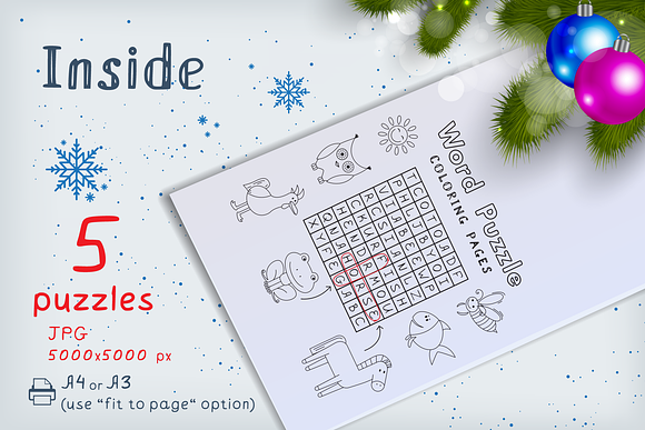 Happy Holidays Coloring Pages in Illustrations - product preview 6