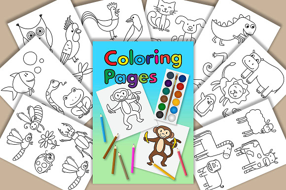 Happy Holidays Coloring Pages in Illustrations - product preview 7