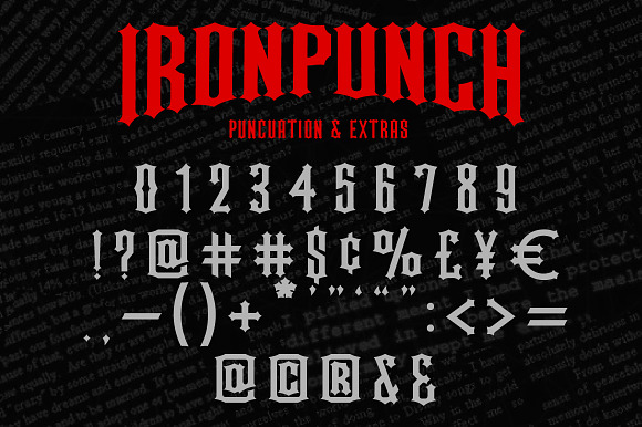 Ironpunch (Intro Sale) in Pirate Fonts - product preview 3
