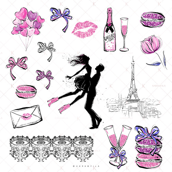 Valentine's Day Clipart in Illustrations - product preview 2