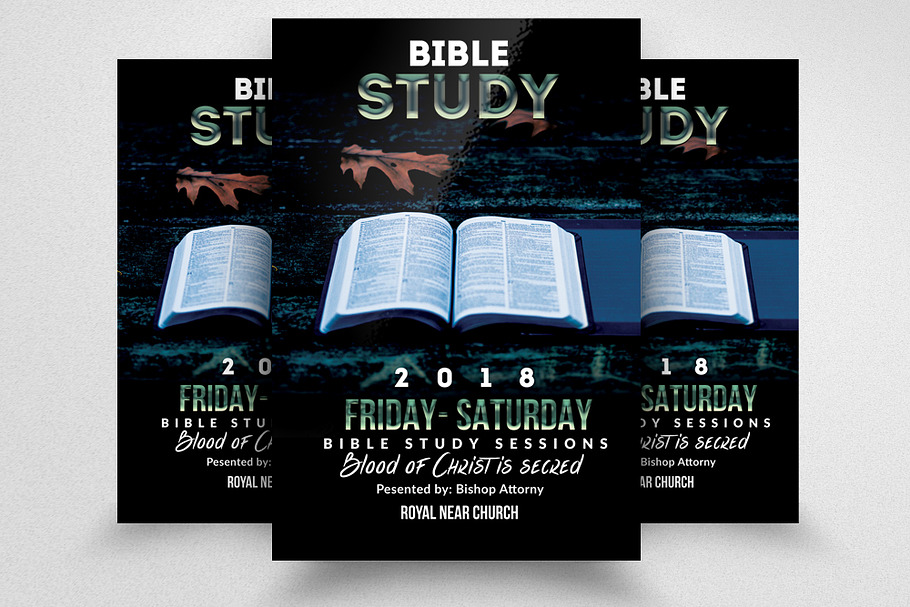 Bible Study Church Flyers