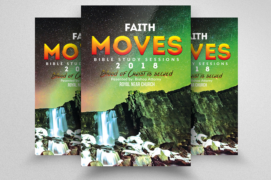 Faith Moves Mountain Church Flyers