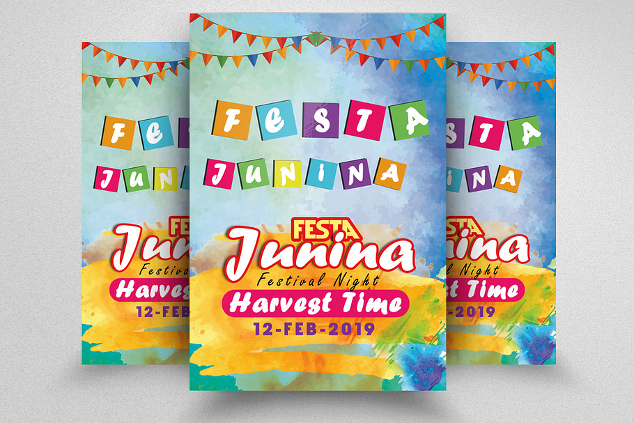 Festa Junina Flyer Templates in Flyer Templates - product preview 8